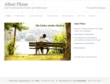 Tablet Screenshot of albert-pfister.ch